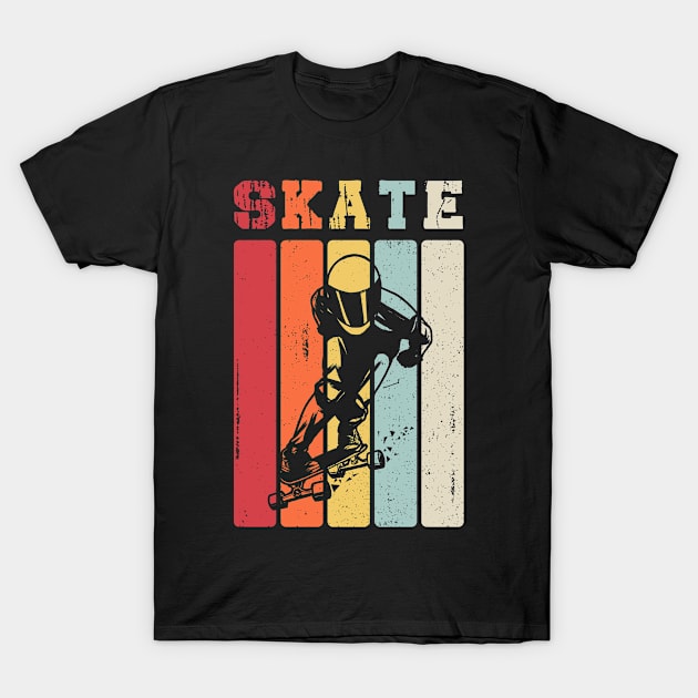 Cool Skateboarding Retro Vintage Skateboarder Gifts T-Shirt by Dhmsh